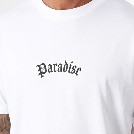 Luxury Lovers - Tee Shirt Oversize Large Paradise Rose Blanc