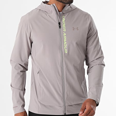 Under Armour - Outrun The Storm Hooded Zip Jacket 1376794 Grijs