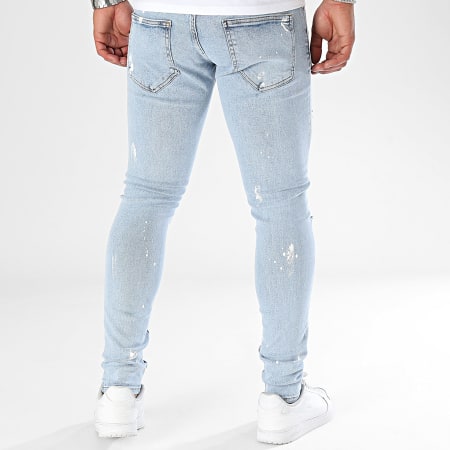 2Y Premium - Jeans skinny con lavaggio blu