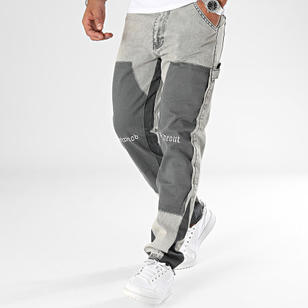 2Y Premium - Jeans screziati grigio antracite