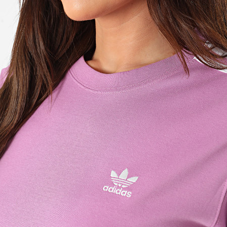 Adidas Originals - Camiseta 3 Rayas Mujer IY2103 Morado