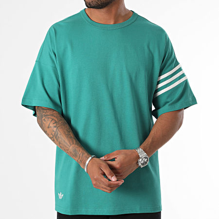 Adidas Originals - Tee Shirt Oversize Large Neu JF9136 Vert