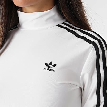 Adidas Originals - T-shirt donna a maniche lunghe JG1535 Bianco