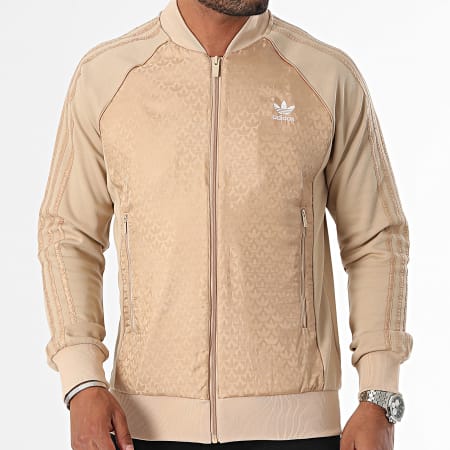 Adidas Originals - MonoTracktop Jas met Ritssluiting IX6734 Beige