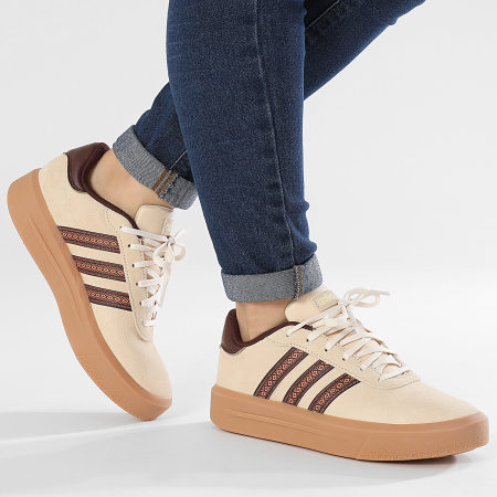 Adidas Sportswear - Sneakers donna Court Platform Suede IH7512 Crystal Sand Mystery Brown Gum 10