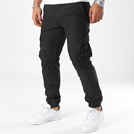 Tommy Jeans - Pantaloni cargo Ethan Ripstop 9490 nero