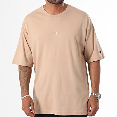 Champion - Maglietta oversize 220279 Beige scuro