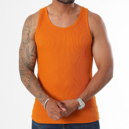 HUGO - Set van 2 tanktops 50469790 Wit Oranje