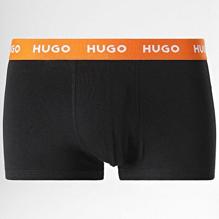 HUGO - Lote de 3 Boxers 50517878 Negro Azul Verde Naranja