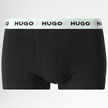 HUGO - Lote de 3 Boxers 50517878 Negro Azul Verde Naranja