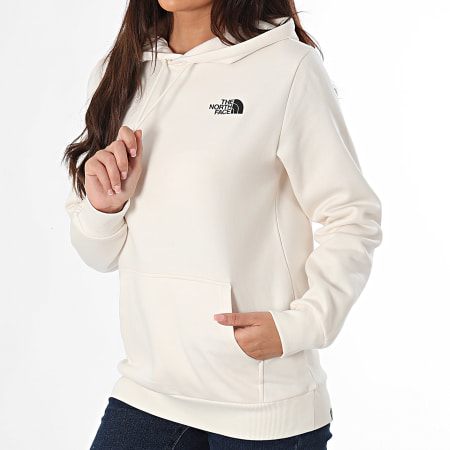 The North Face - Felpa con cappuccio semplice da donna A89EY Beige chiaro