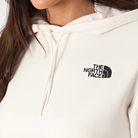 The North Face - Sudadera con capucha simple para mujer A89EY Beige claro