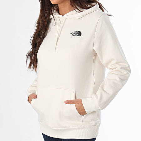 The North Face - Sudadera con capucha simple para mujer A89EY Beige claro