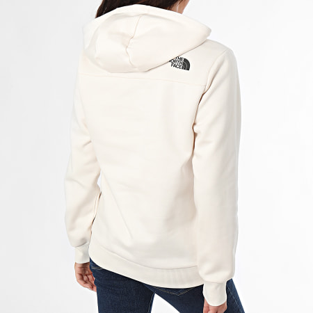 The North Face - Felpa con cappuccio semplice da donna A89EY Beige chiaro