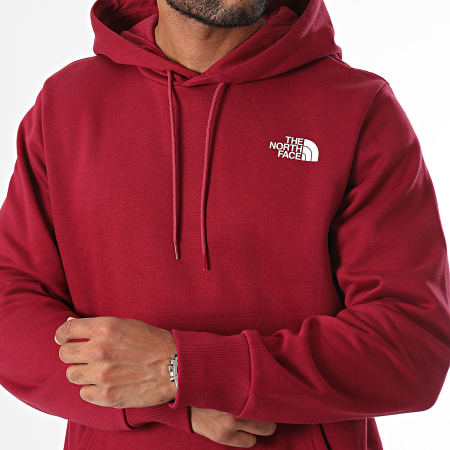 The North Face - Felpa con cappuccio Simple Dome A89FC Bordeaux