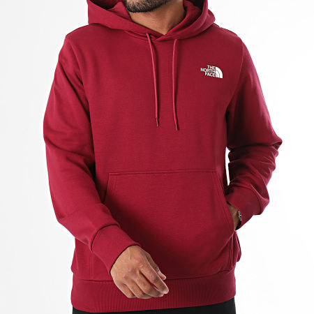 The North Face - Felpa con cappuccio Simple Dome A89FC Bordeaux