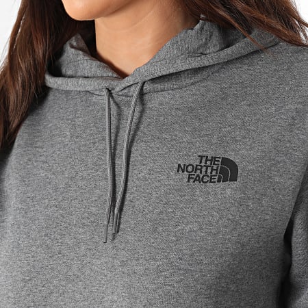 The North Face - Felpa con cappuccio donna Simple Dome A89EY Grigio scuro Heather