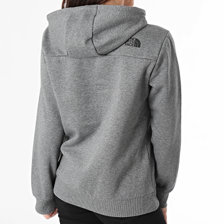 The North Face - Felpa con cappuccio donna Simple Dome A89EY Grigio scuro Heather