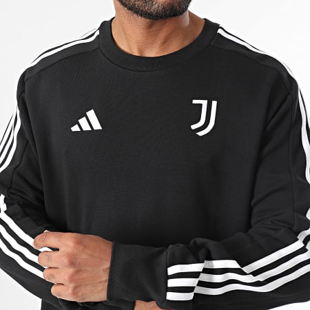 Adidas Sportswear - Felpa girocollo Juventus 3 Stripes IT3788 Nero