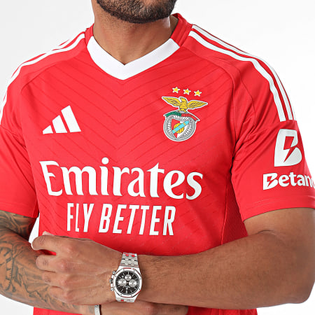 Adidas Performance - SL Benfica Camiseta a rayas JJ5110 Rojo