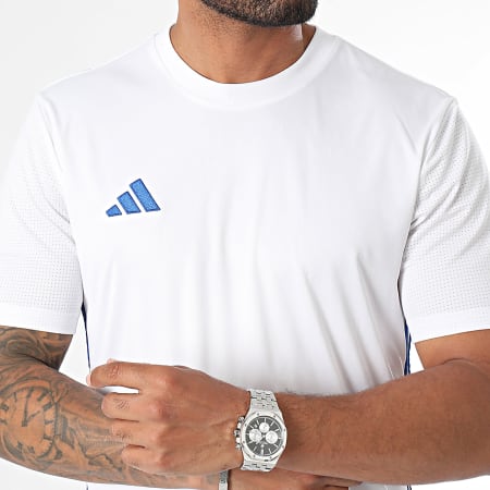 Adidas Sportswear - Tabela 23 Gestreept T-shirt JI8824 Wit