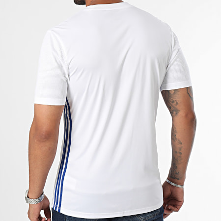 Adidas Performance - Tabela 23 Camiseta de rayas JI8824 Blanca