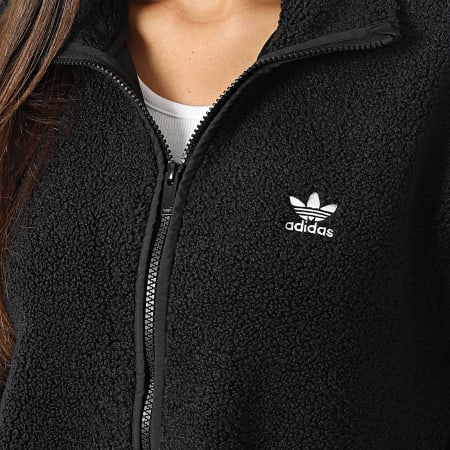 Adidas Originals - Giacca donna in pile Polar Teddy IW3165 Nero