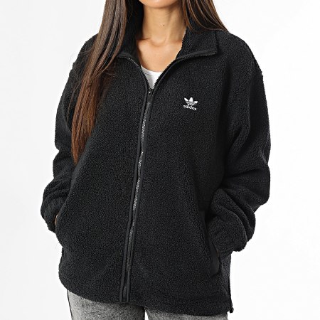 Adidas Originals - Dames Polar Fleece Jacket Teddy IW3165 Zwart