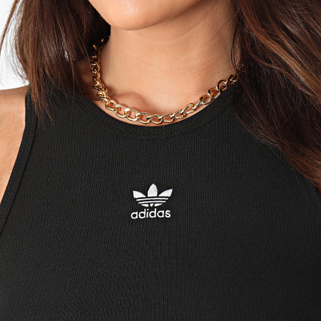 Adidas Originals - Dames Essential RIB Crop Tank IW5736 Zwart