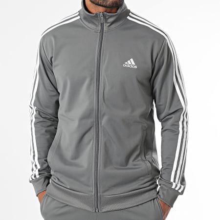 Adidas Sportswear - Tuta 3 strisce IY6649 Grigio