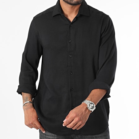 ADJ - Chemise Manches Longues Noir