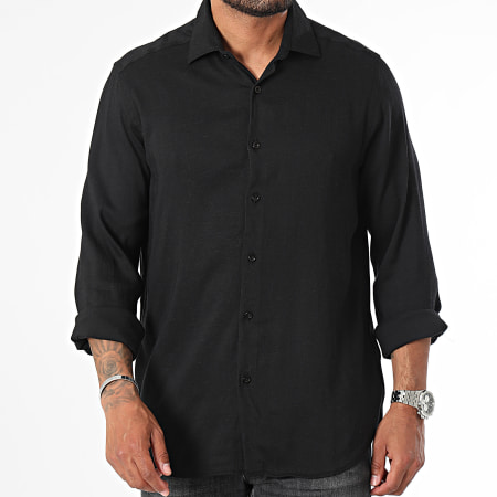 ADJ - Chemise Manches Longues Noir