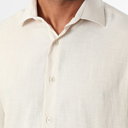 ADJ - Beige shirt met lange mouwen