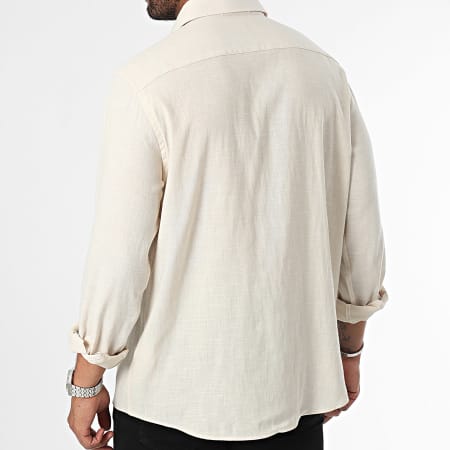 ADJ - Beige shirt met lange mouwen