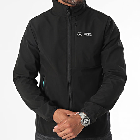 AMG Mercedes - Chaqueta Softshell con cremallera 701227029 Negro