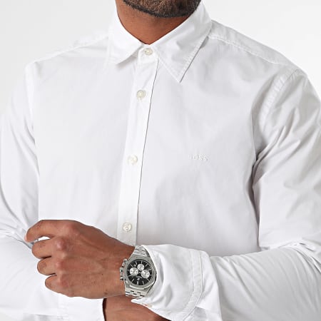 BOSS - Camisa de manga larga Relegant 50518304 Blanco