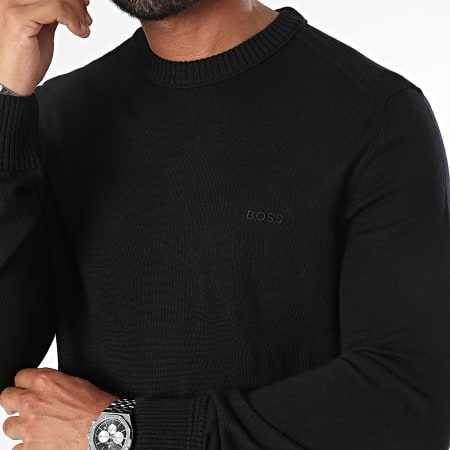 BOSS - Sweater met ronde hals 50501762 Zwart