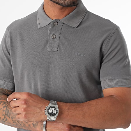 BOSS - Prime polo met korte mouwen 50507813 Grijs