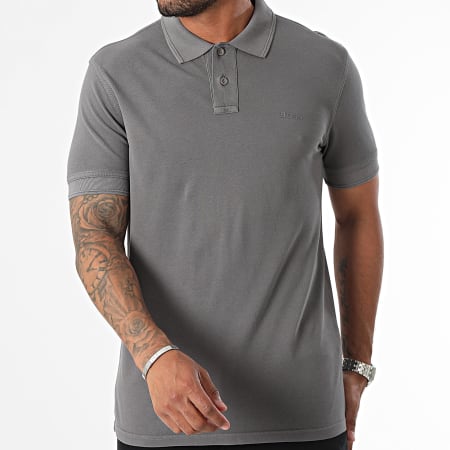 BOSS - Polo Manches Courtes Prime 50507813 Gris