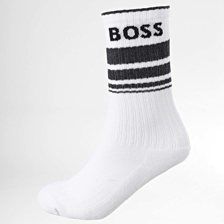 BOSS - Lot De 3 Paires De Chaussettes Rib Strip 50515143 Blanc