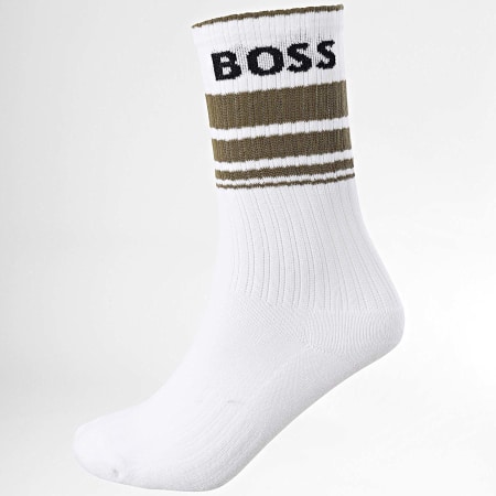 BOSS - Lot De 3 Paires De Chaussettes Rib Strip 50515143 Blanc