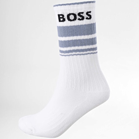 BOSS - Lot De 3 Paires De Chaussettes Rib Strip 50515143 Blanc