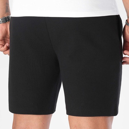 BOSS - Pantaloncini da jogging in waffle 50480828 Nero