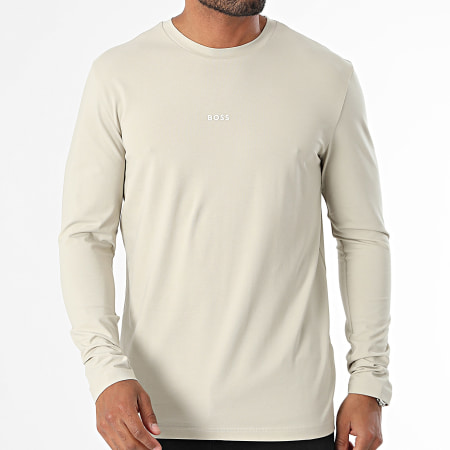 BOSS - T-shirt met lange mouwen Chark 50473286 Beige