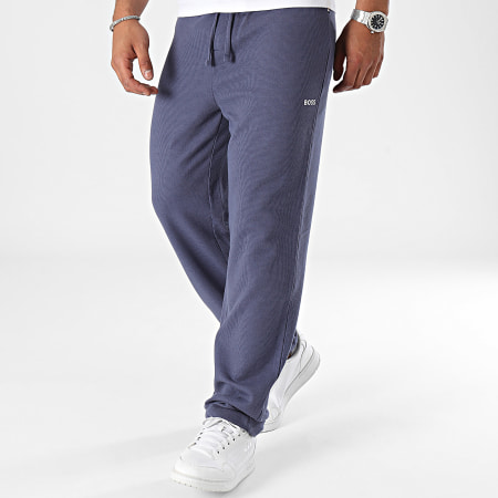 BOSS - Wafel joggingbroek 50479388 marineblauw