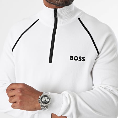 BOSS - Sweat Col Zippé Hydro X 50519377 Blanc