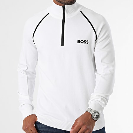 BOSS - Sudadera con cremallera Hydro X 50519377 Blanco