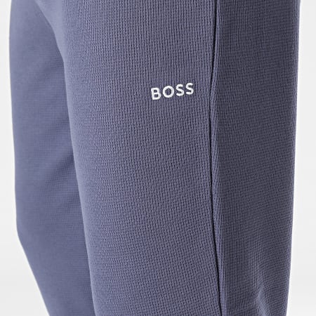 BOSS - Pantalones de chándal con puños redondeados 50486456 Azul marino