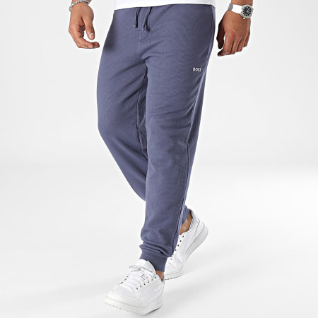 BOSS - Wafelmanchet joggingbroek 50486456 marineblauw