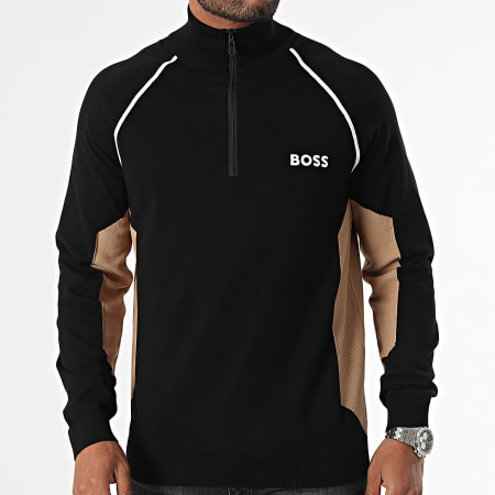 BOSS - Sudadera con cremallera Hydro X 50519377 Negro Beige